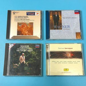 Classical Music CD Albums Lot of 4 (5 CD's Total) Wagner Mahler Orchestral Works